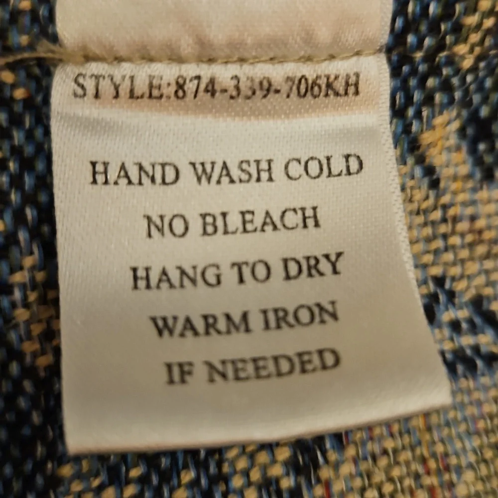 Vtg SADDLE RIDGE 1980s Western Equestrian Horse Tapestry Zipper Vest - Picture 11 of 11